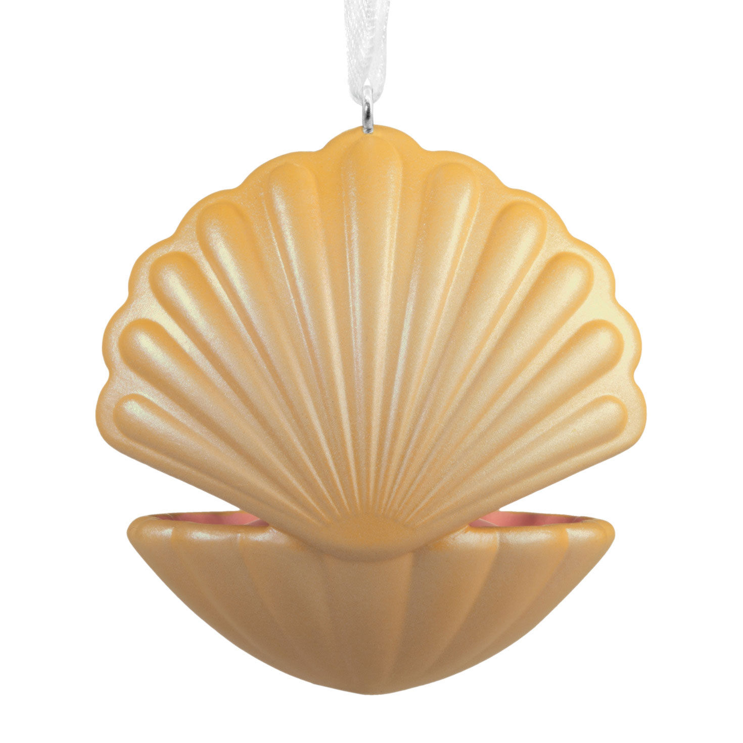 Oyster With Smiling Pearl Christmas Ornament Back image number 6