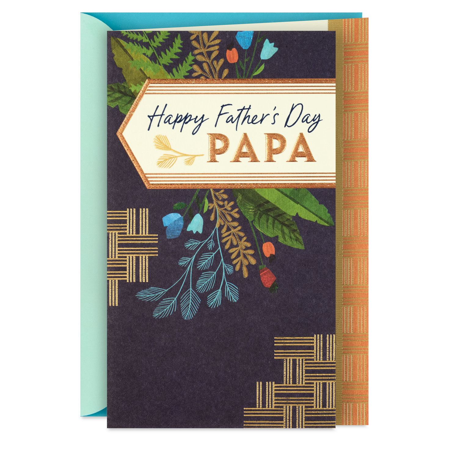 Our Family Is So Lucky and Grateful Father's Day Card for Papa