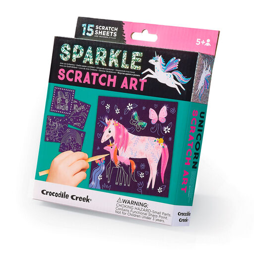 Unicorn Sparkle Scratch Art Activity Set, 