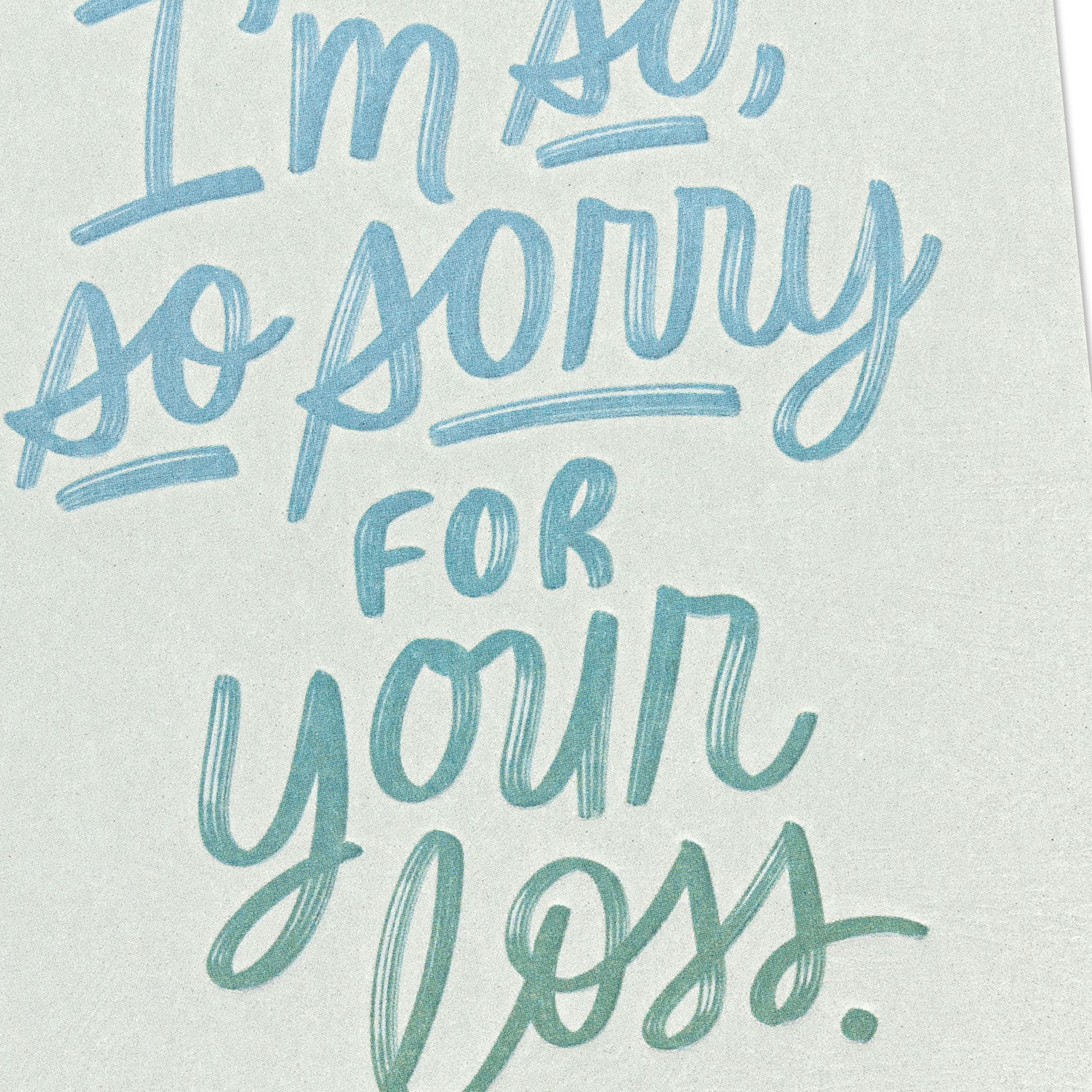 I'm So, So Sorry Sympathy Card, , large image number 4