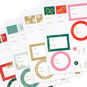 Winter Elegance Gift Tag Stickers up close detail image number 4