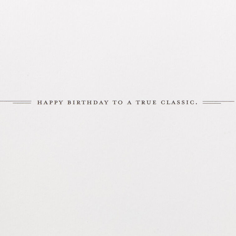 Red Classic Car Birthday Card for Him Sentiment  image number 2