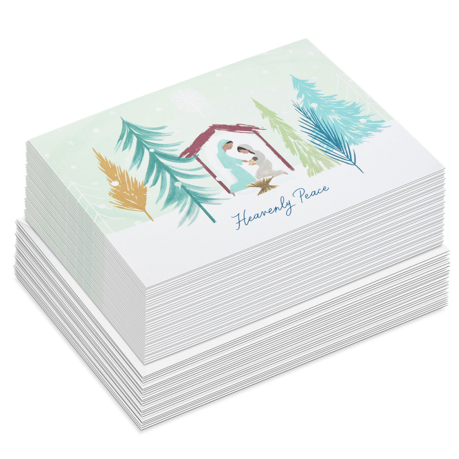 Peaceful Scenes Boxed Christmas Card Assortment fronts stacked image number 2