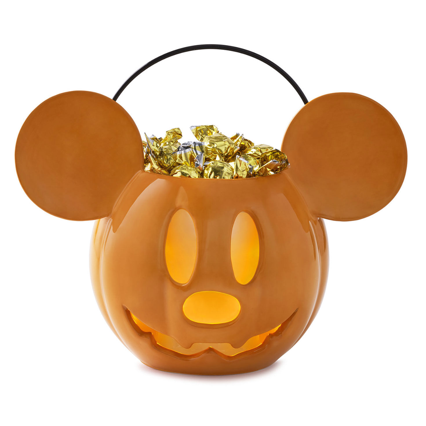 Disney Mickey Mouse Jack-o'-Lantern Candy Bowl With Light for only USD 49.99 | Hallmark
