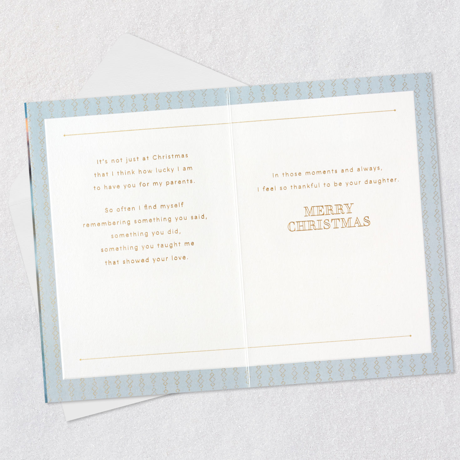 Thankful to Be Your Daughter Christmas Card for Mom and Dad, , large image number 4