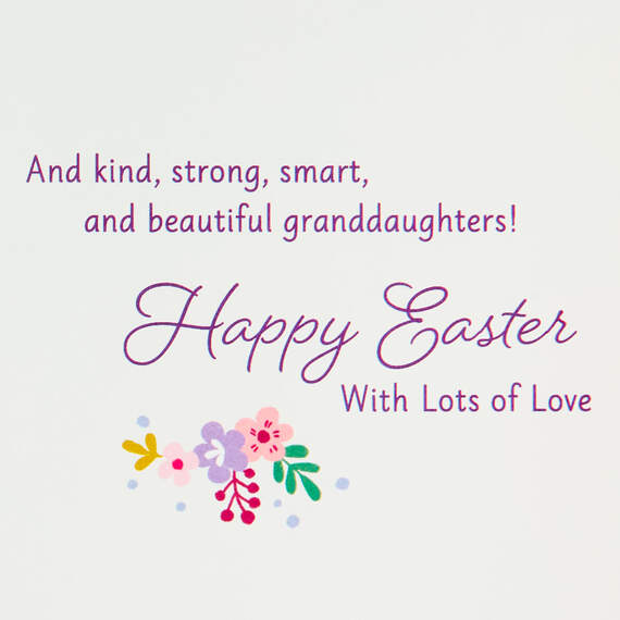 God Makes Beautiful Granddaughters Easter Card, , large image number 2
