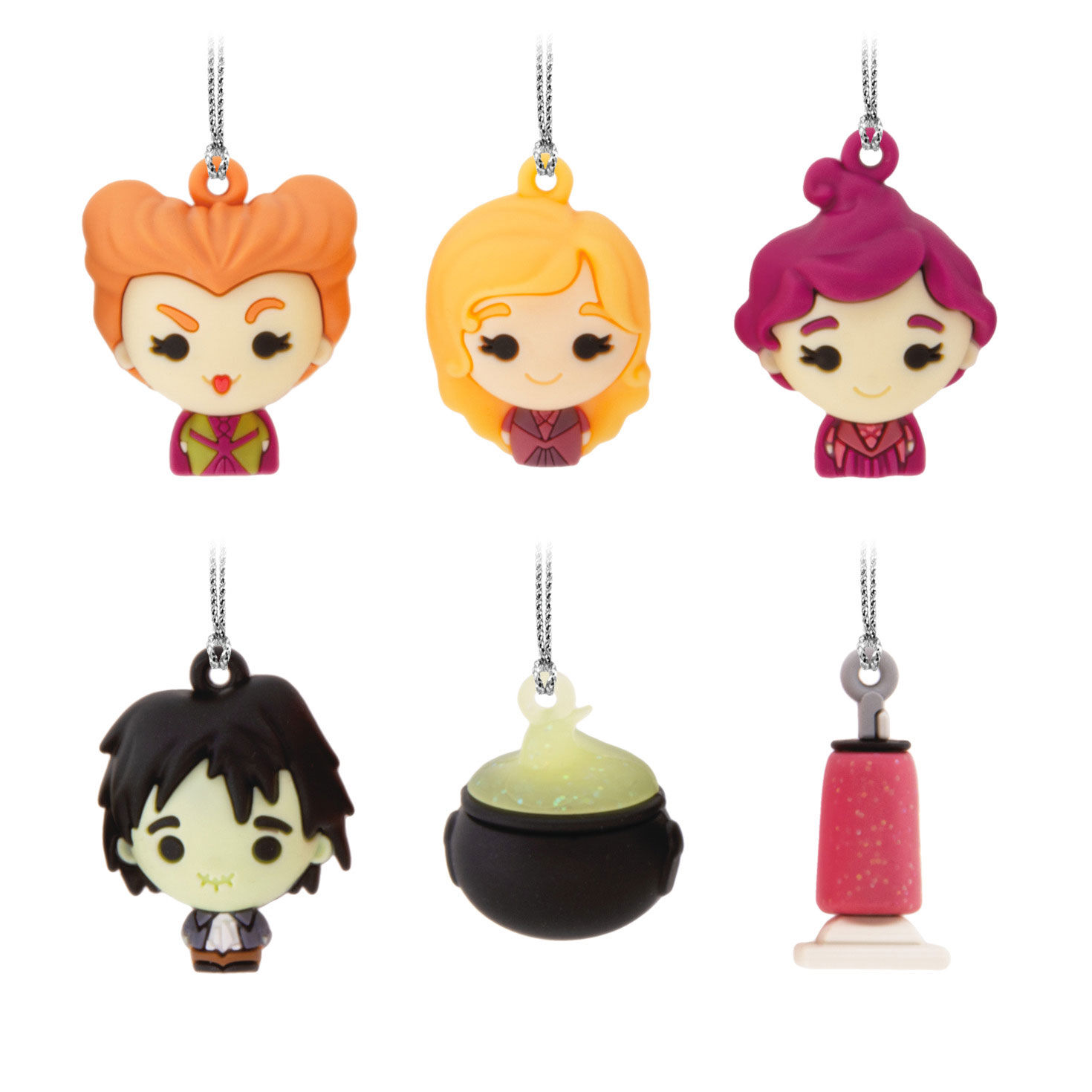 Mini Disney Hocus Pocus Shatterproof Hallmark Ornaments, Set of 6