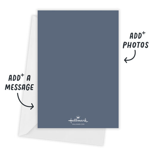 Photo Collage Border Flat Holiday Photo Card, 