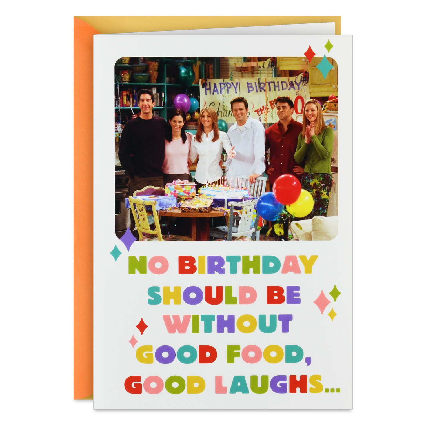 Friends™ Good Food and Laughs Funny Birthday Card From Us - Greeting ...
