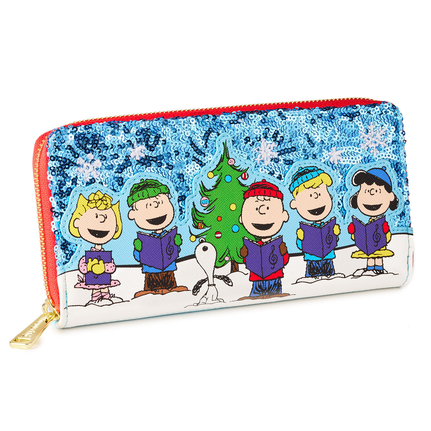 Loungefly Peanuts Sequin Holiday Wallet for only USD 40.00 | Hallmark