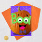 Pumpkin With Boo Glasses Kids Halloween Card Card Back with Envelope image number 6