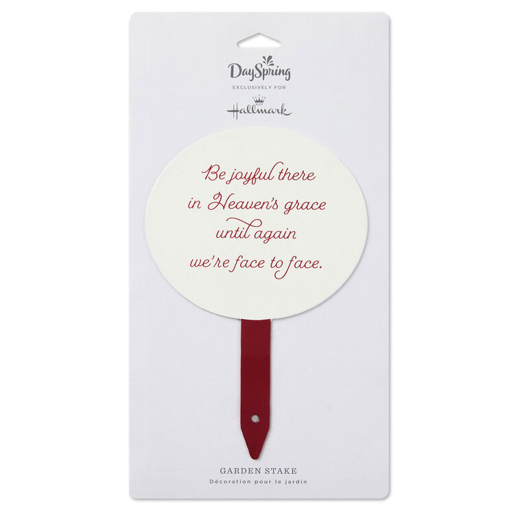 Oval Garden Stake With Faith Message package image number 4