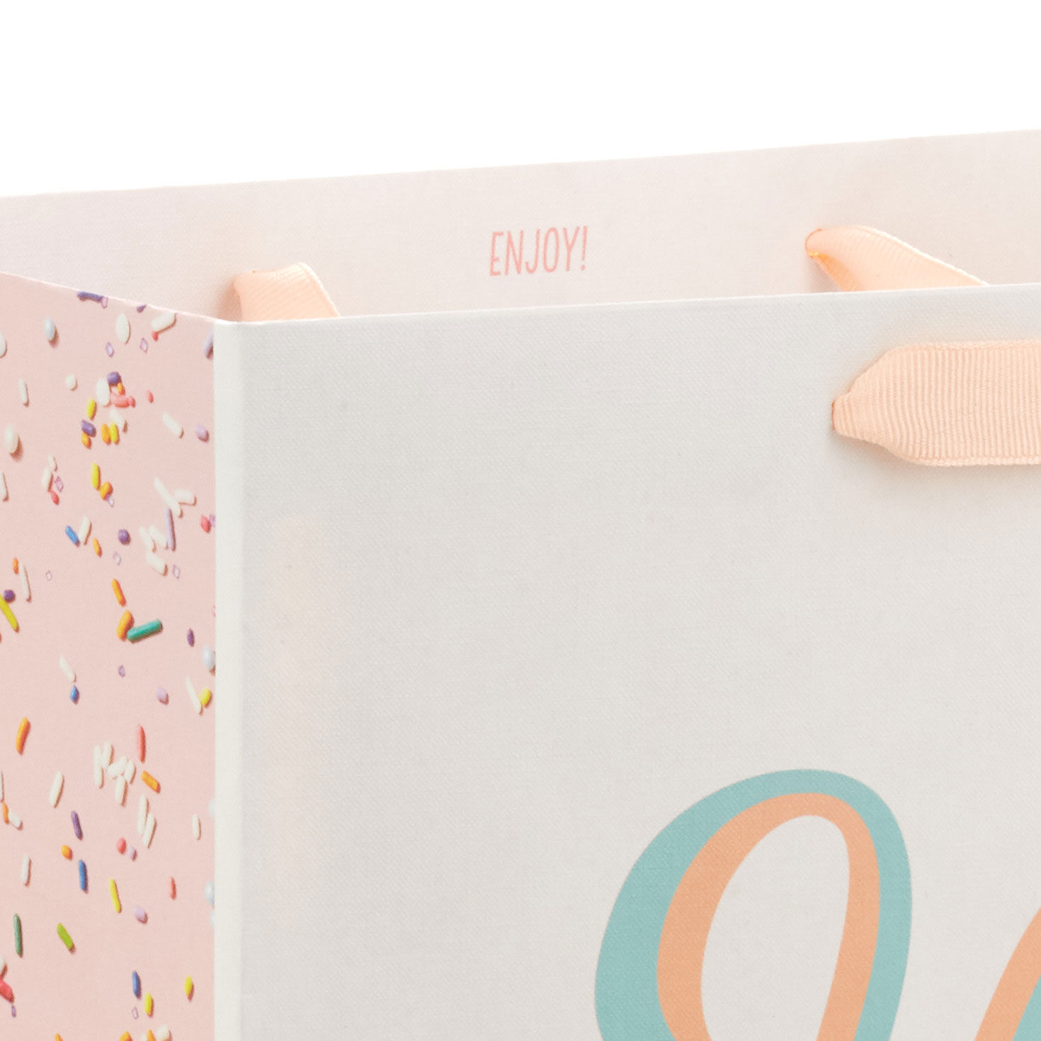 Pastel HBD Large Gift Bag handle detail image number 4