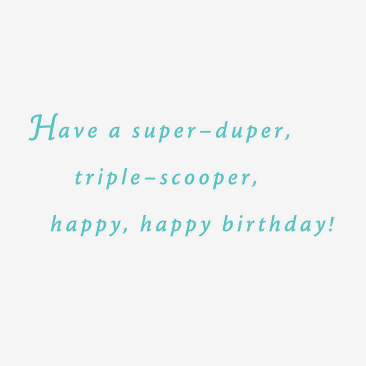 Peanuts Snoopy Ice Cream Cone Birthday Card Sentiment image number 2
