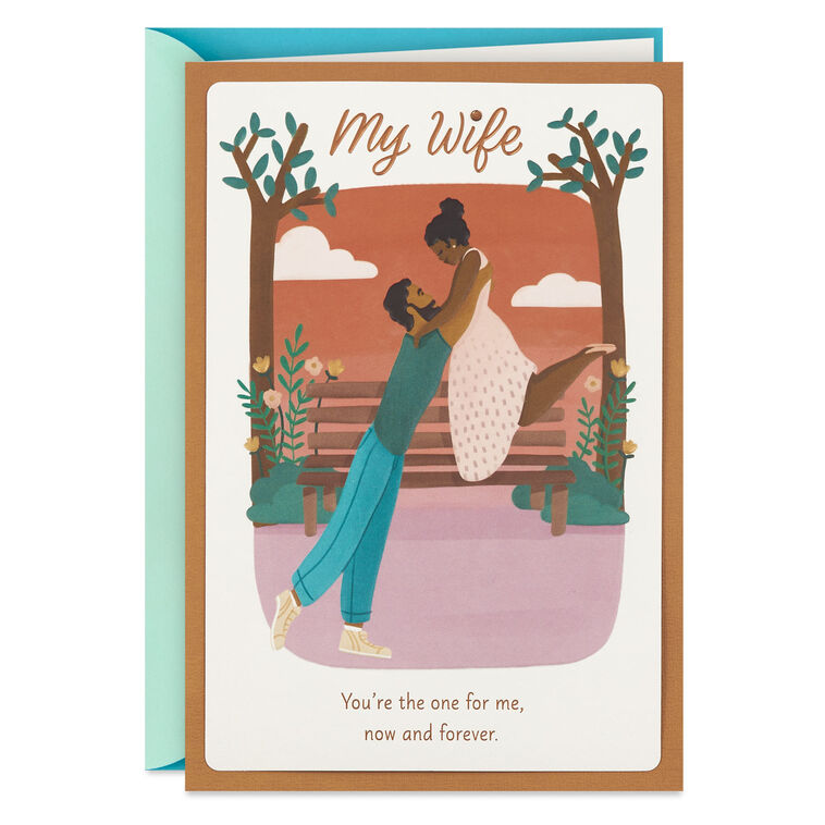 You're the One for Me Anniversary Card for Wife From Husband