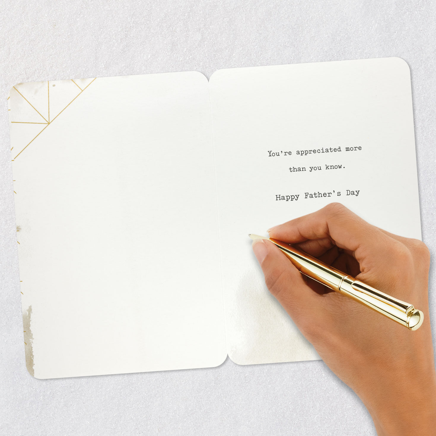 Thank You Token on Jute Twine Father's Day Card Signing card image number 6