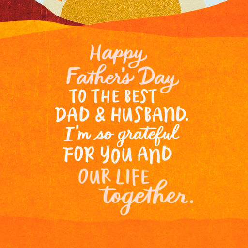 Grateful for You Father's Day Card for Husband, 