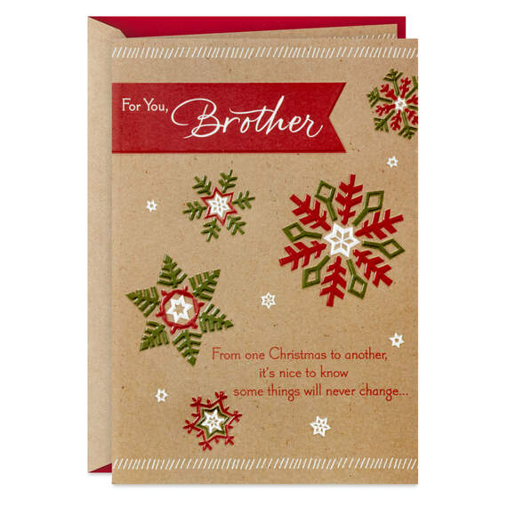You're Always Loved Christmas Card for Brother