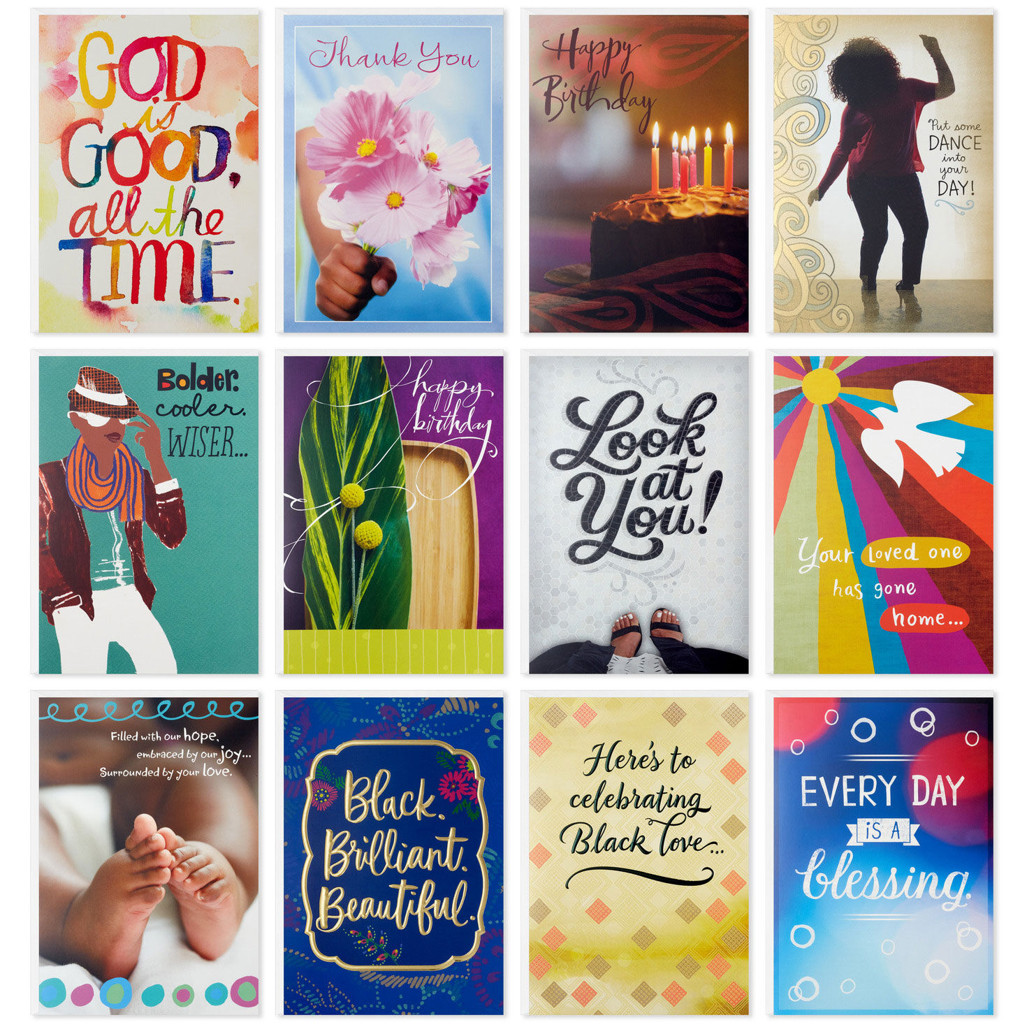 Stylish Reflections All-Occasion Cards, Pack of 12