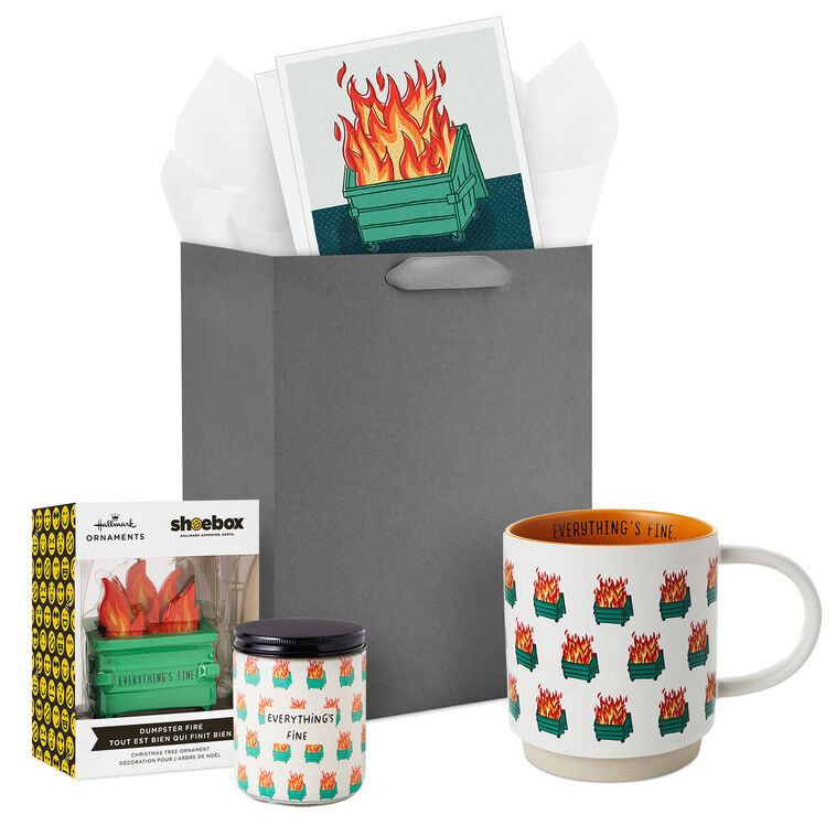 My Life Is Fire Funny Gift Set