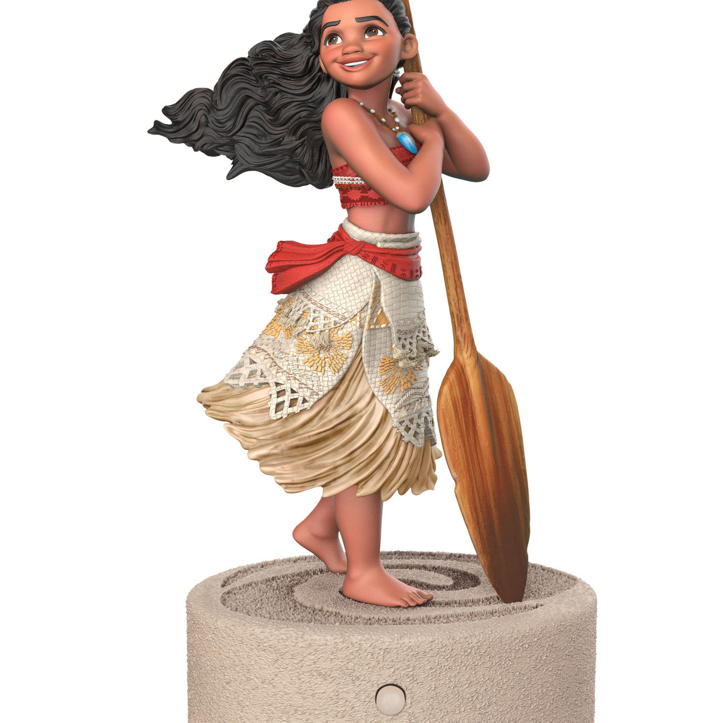 Disney Moana With Oar Keepsake Ornament upclose view image number 5