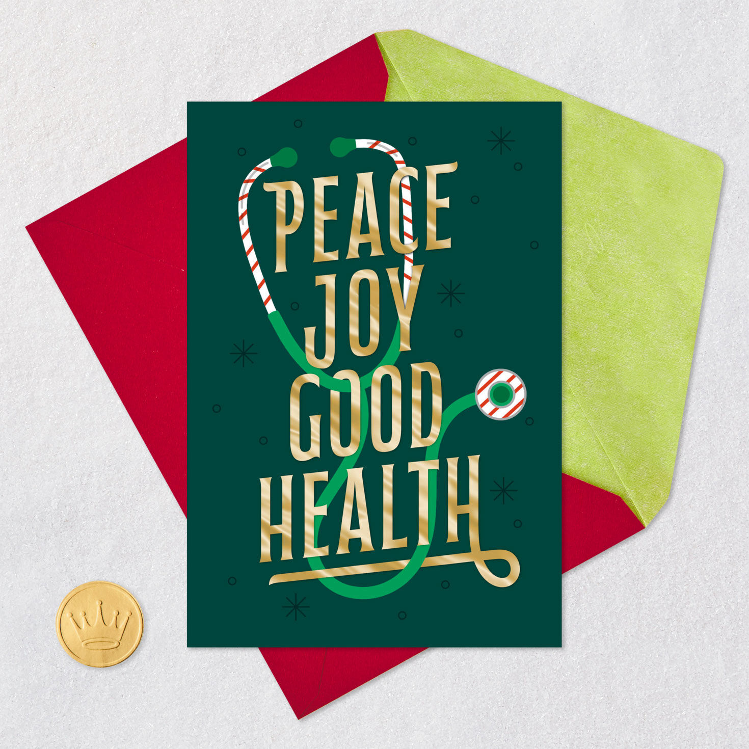 Peace, Joy, Good Health Holiday Card for Healthcare Professional, , large image number 5
