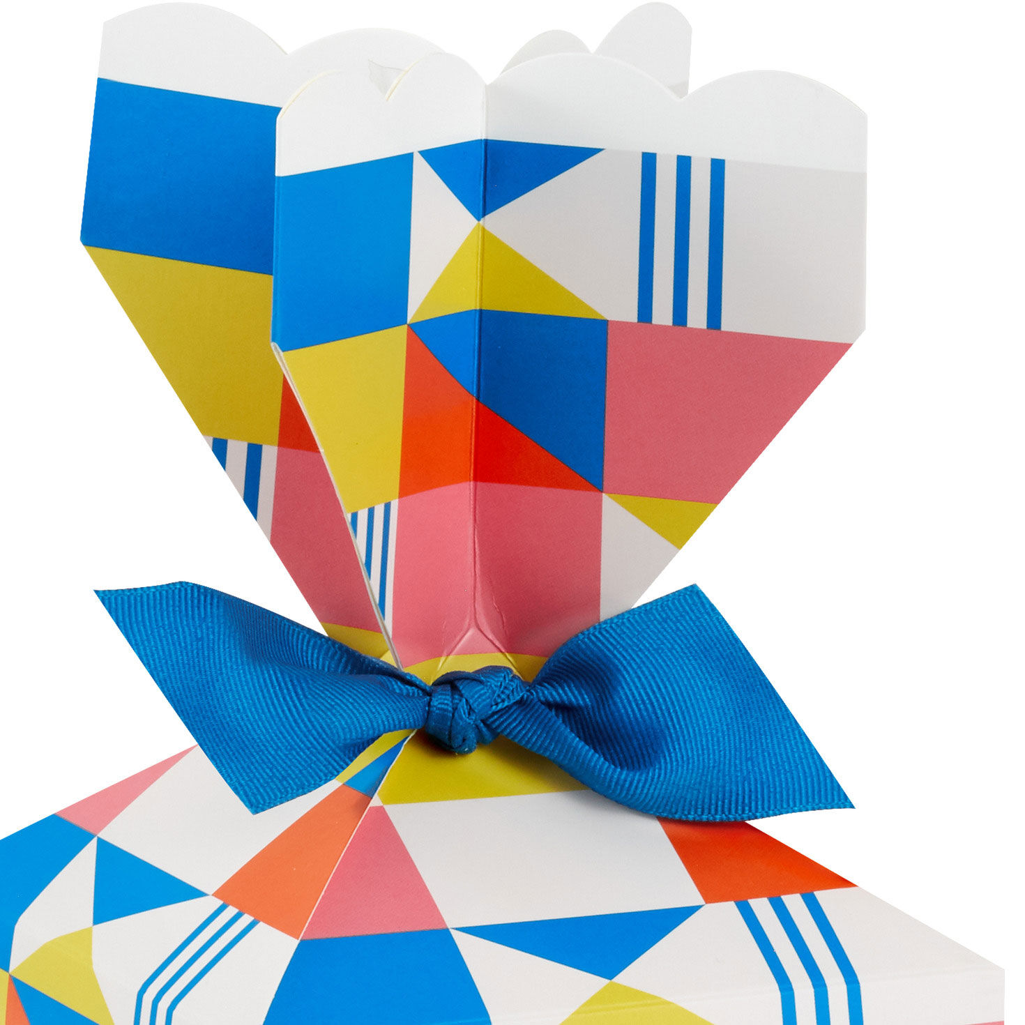 Colorful Geometric Vertical Treat Box With Ribbon  image number 4