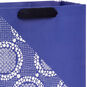 Vintage Lace on Blue Large Gift Bag Handle Detail image number 4