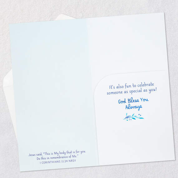 God Bless You Always Religious Money Holder First Communion Card, , large image number 5