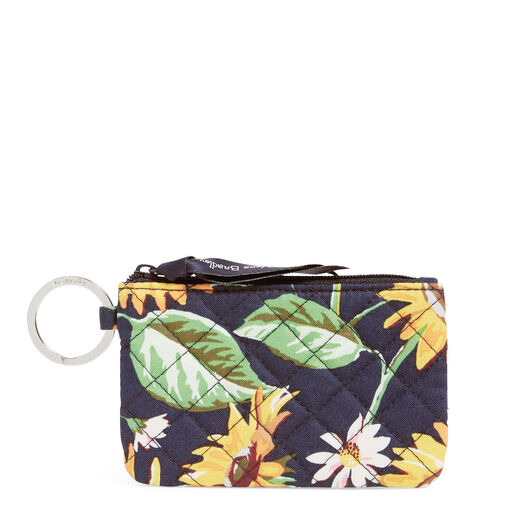 Vera Bradley Zip ID Case in Sunflowers, 