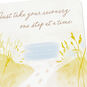 Footprints in Ocean Sand Dunes Get Well Card Card Front Detail image number 4