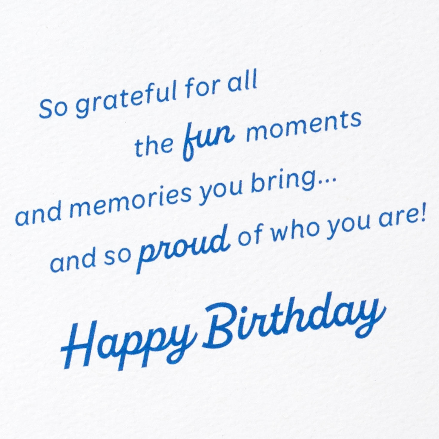 Grateful for Fun Moments and Memories Birthday Card for Son, , large image number 3