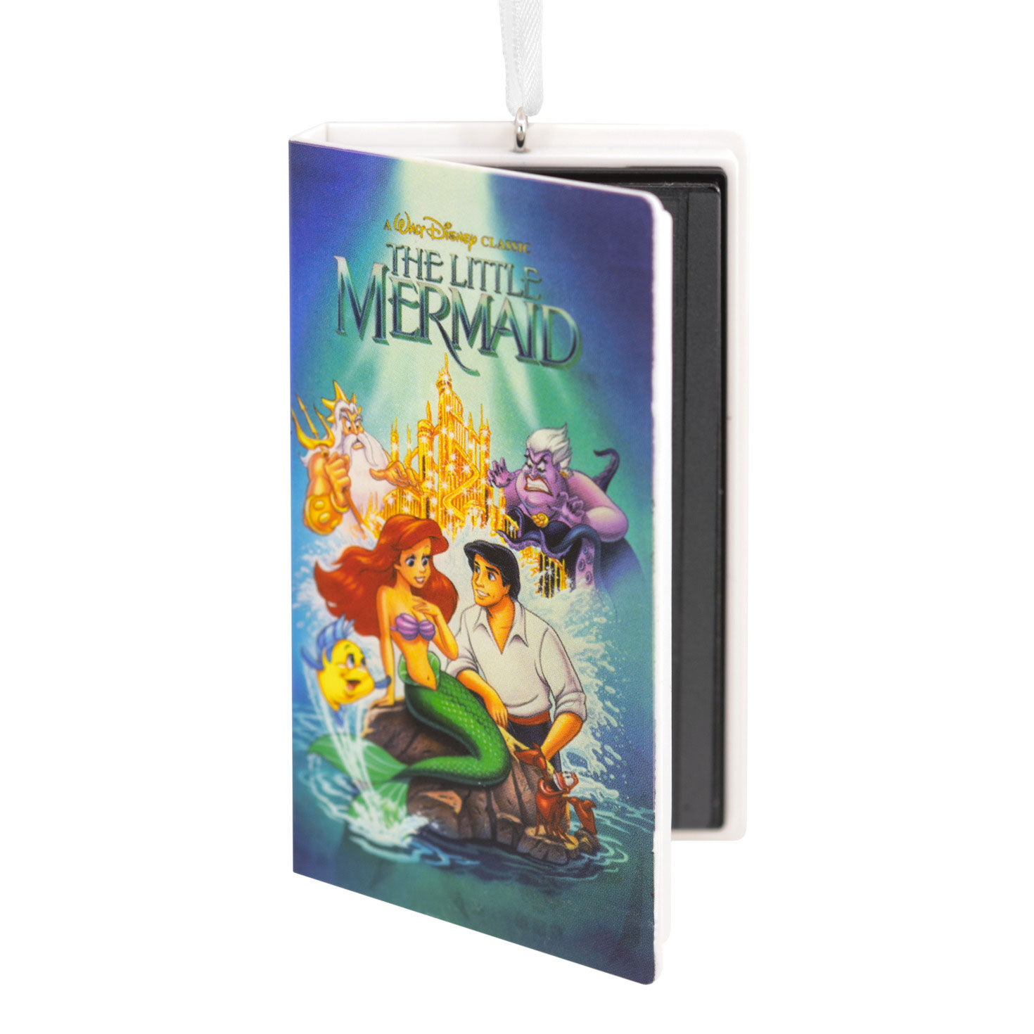 Disney The Little Mermaid Retro Video Cassette Case Hallmark Ornament