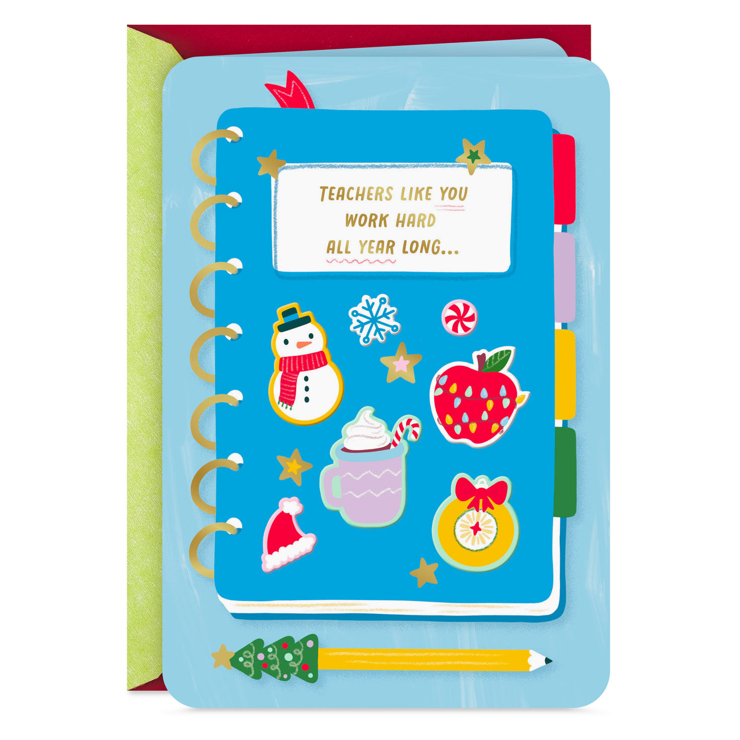 You Deserve Extra Credit Holiday Card for Teacher