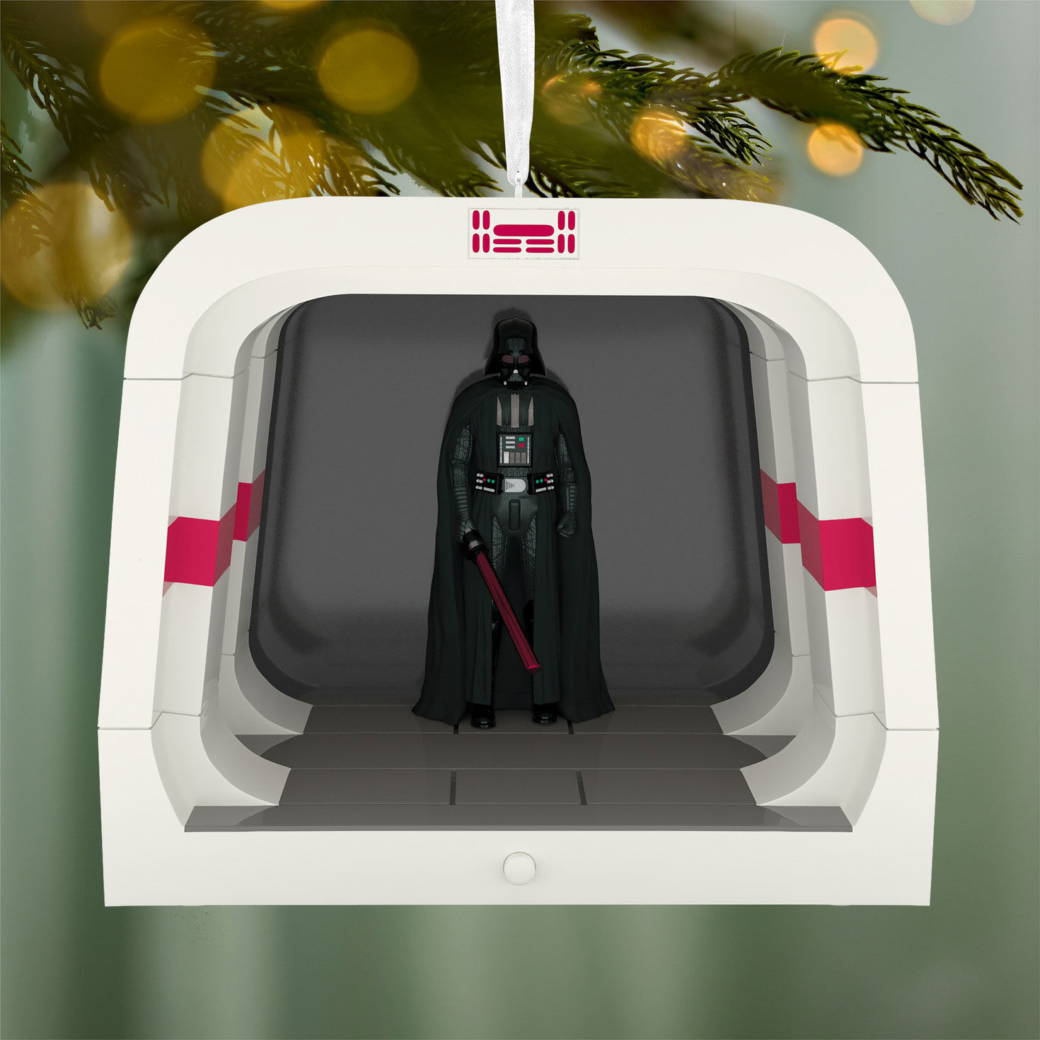 Darth Vader in Corridor Keepsake Ornament hanging on tree image number 2