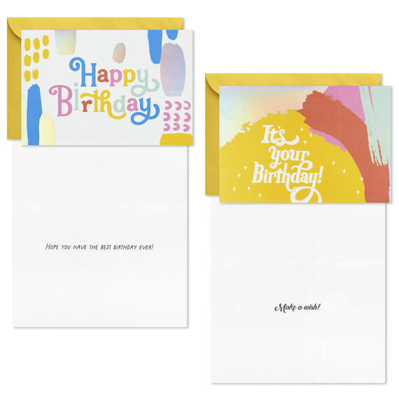 Peppy Pastels Assorted Birthday Cards, Box of 36, , large image number 4
