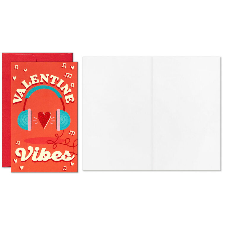 Mini Music Trends Assorted Blank Valentine's Day Note Cards, Pack of 18, , large image number 3