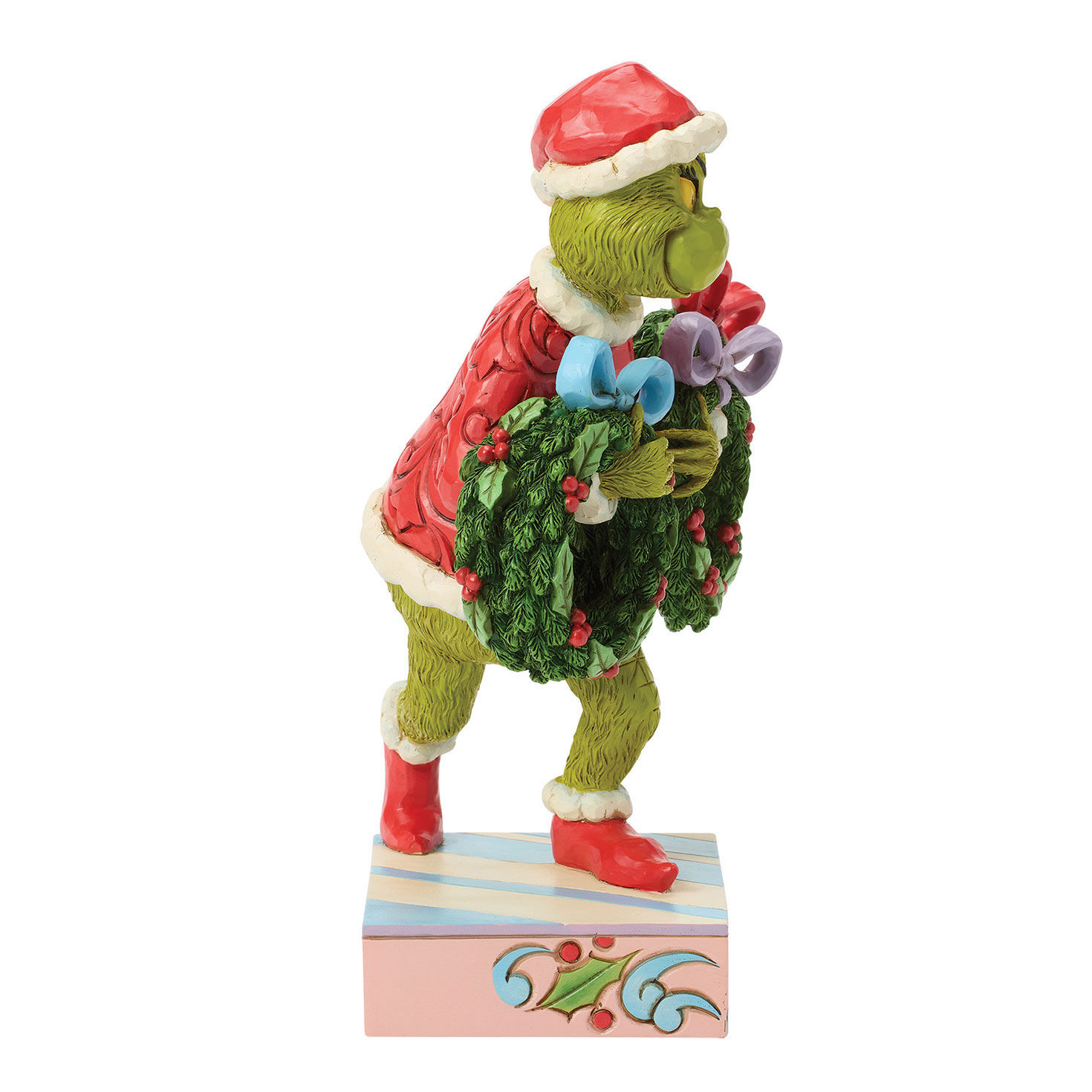 Jim Shore Grinch With Wreaths Statue side image number 4
