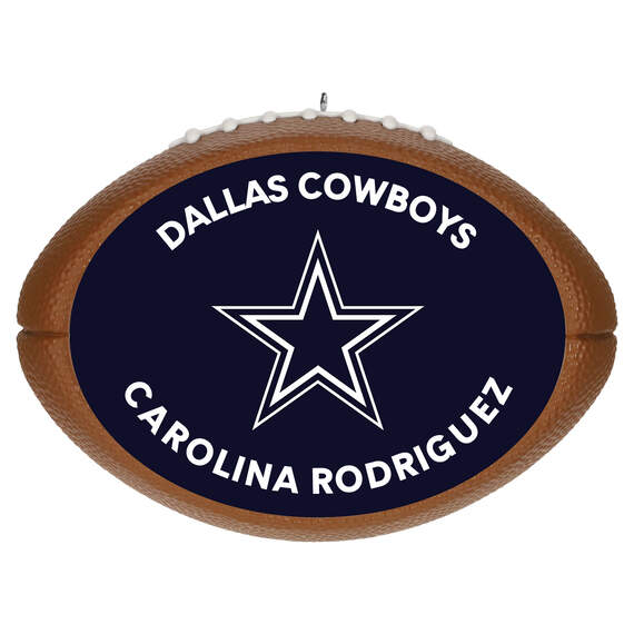 NFL Football Dallas Cowboys Text Personalized Ornament
