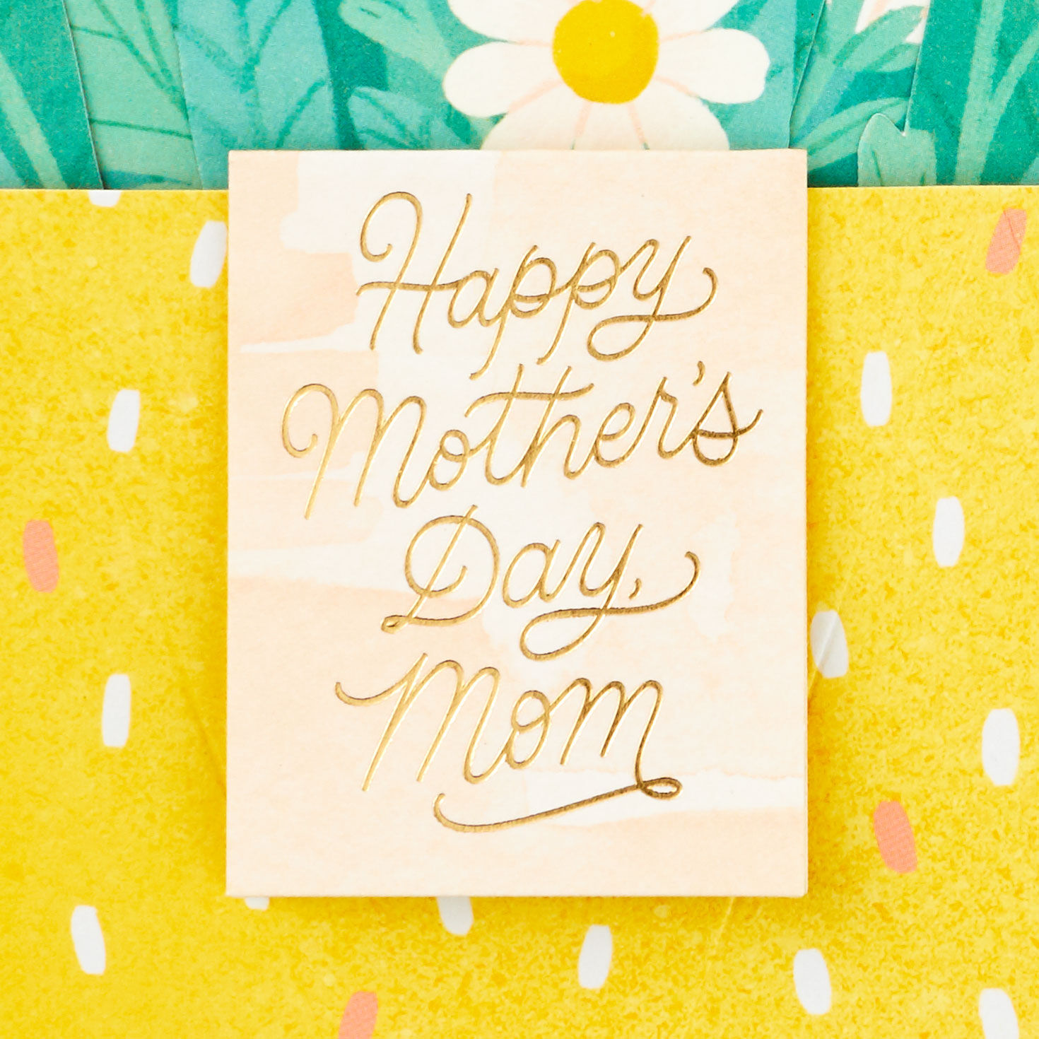 Daisies Flower Bouquet Pop-Up Mother's Day Card sentiment image number 3
