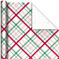 Peppermint-Scented Playful Plaid Christmas Gift Wrap  image number 1