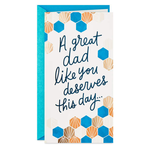 A Deserving Dad Money Holder Father's Day Card