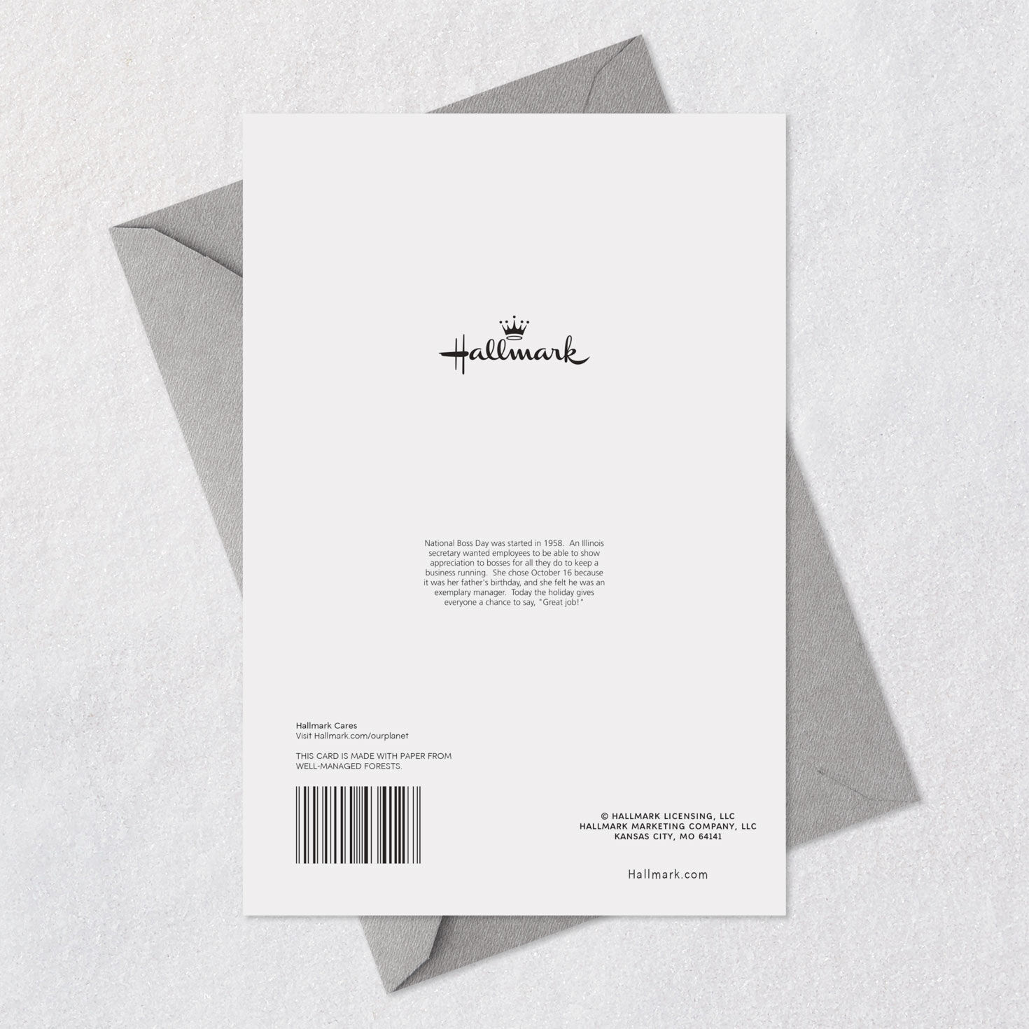 Watercolor Clipboard You're So Great Boss's Day Card Card Back with Envelope image number 7