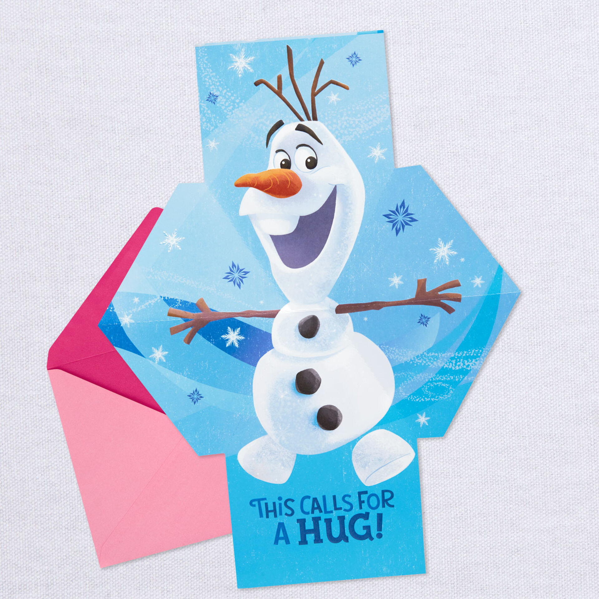 Disney Frozen Olaf Heart-Melty Happy 3rd Pop Up Birthday Card