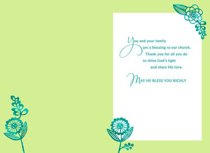 Minister and Family Religious Easter Card
