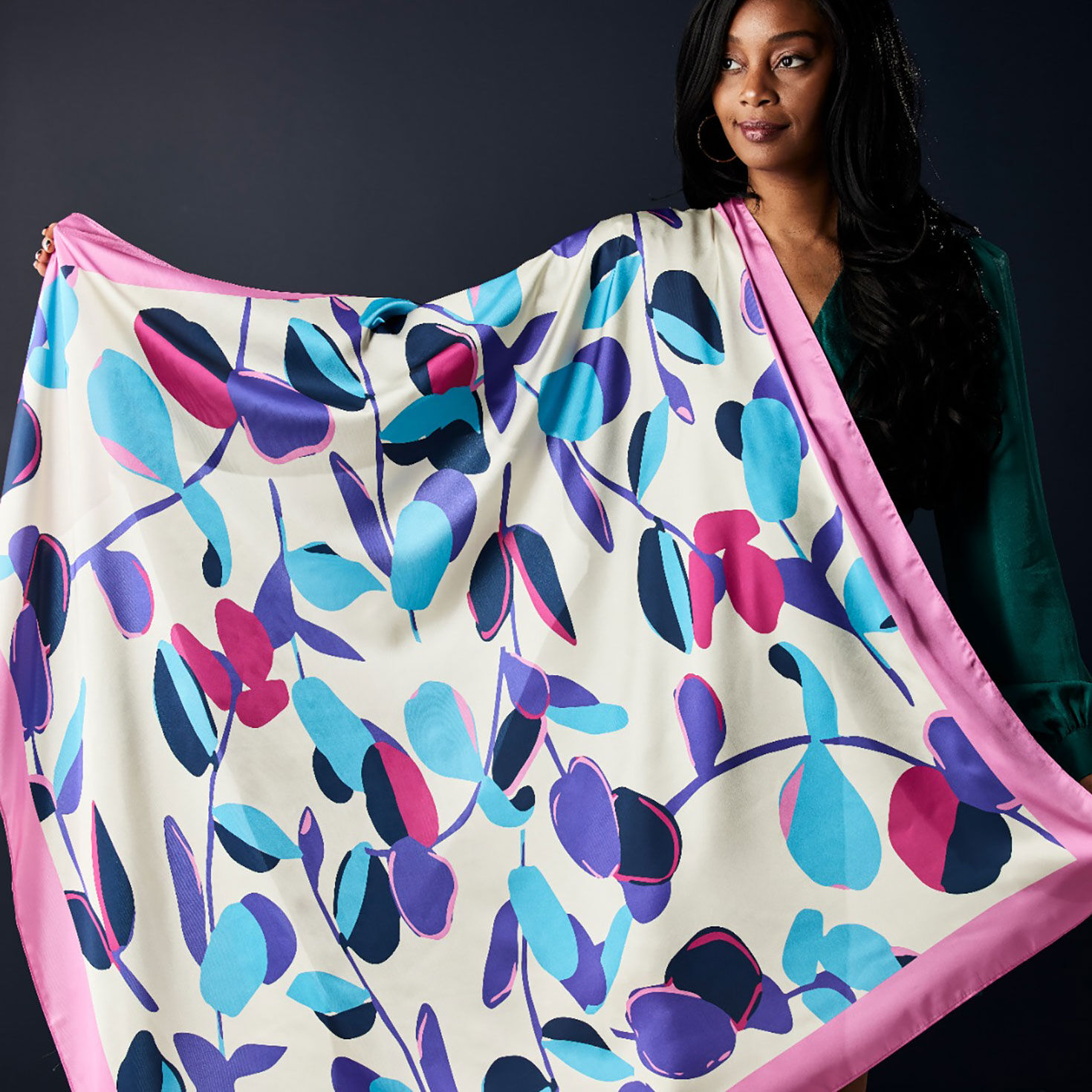 Sylvia Mollie Vibrant Vines Floral Scarf for only USD 19.99 | Hallmark