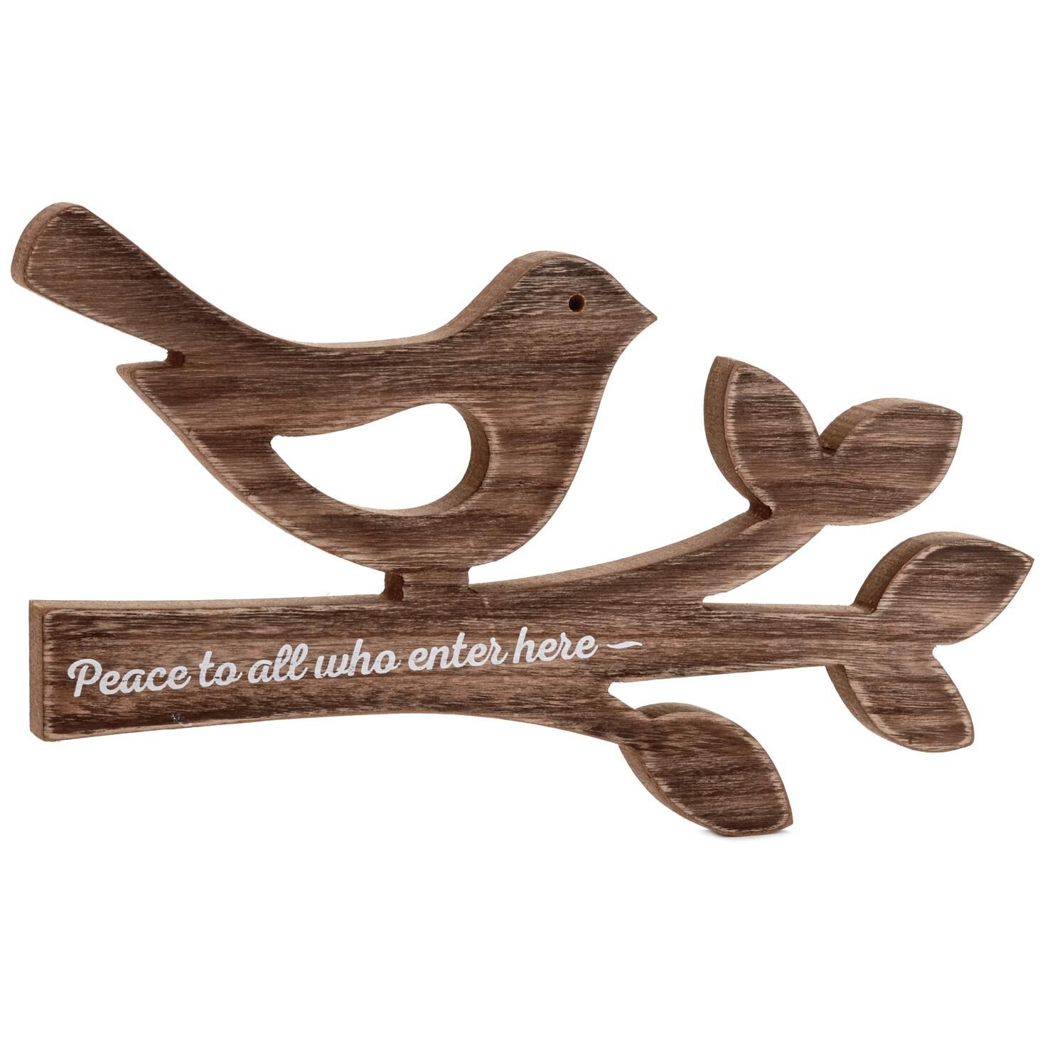 Peace To All Rustic Wood Quote Sign Plaques Signs Hallmark