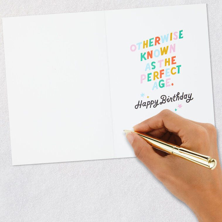 Colorful Lettering Funny Birthday Card Signing card image number 6