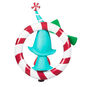 Girl Gnome in Red White Wreath Keepsake Ornament Back image number 6