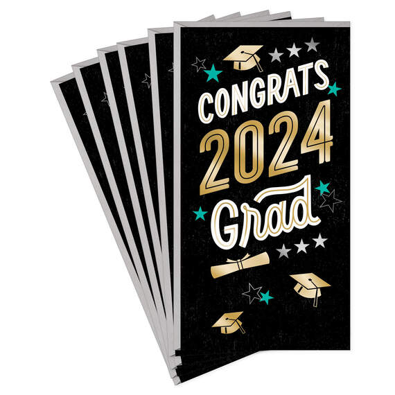 Wishing You Happiness 2024 Money Holder Graduation Cards, Pack of 10
